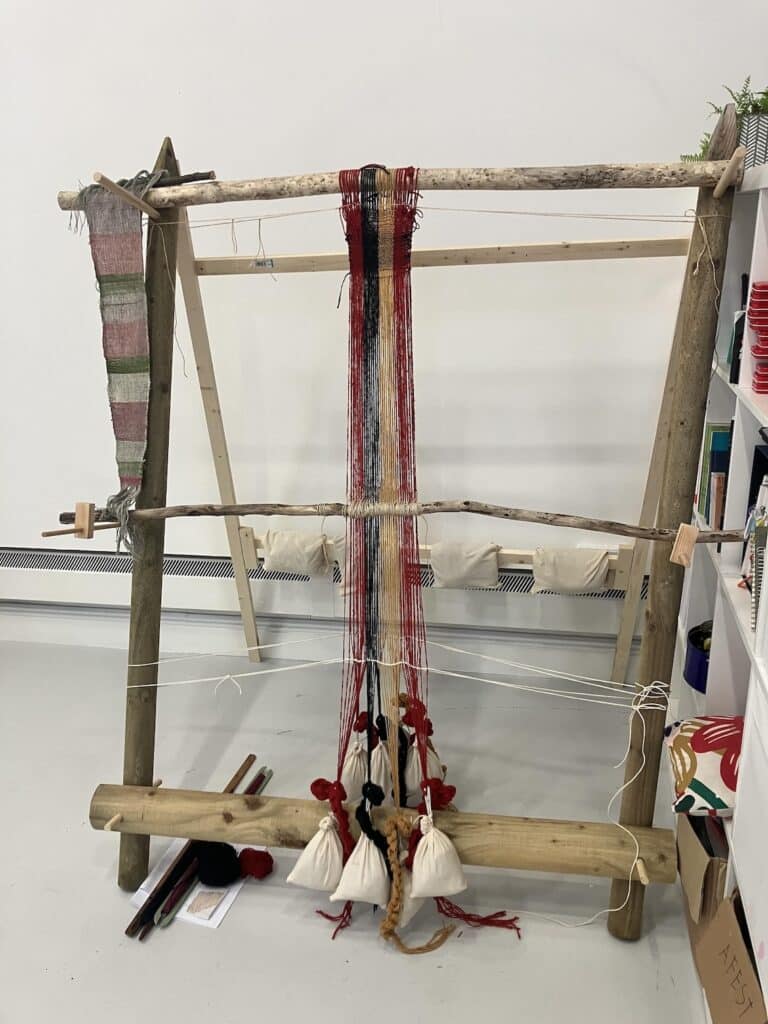 Saxon Loom replica for Echoes of Andover Museum residency